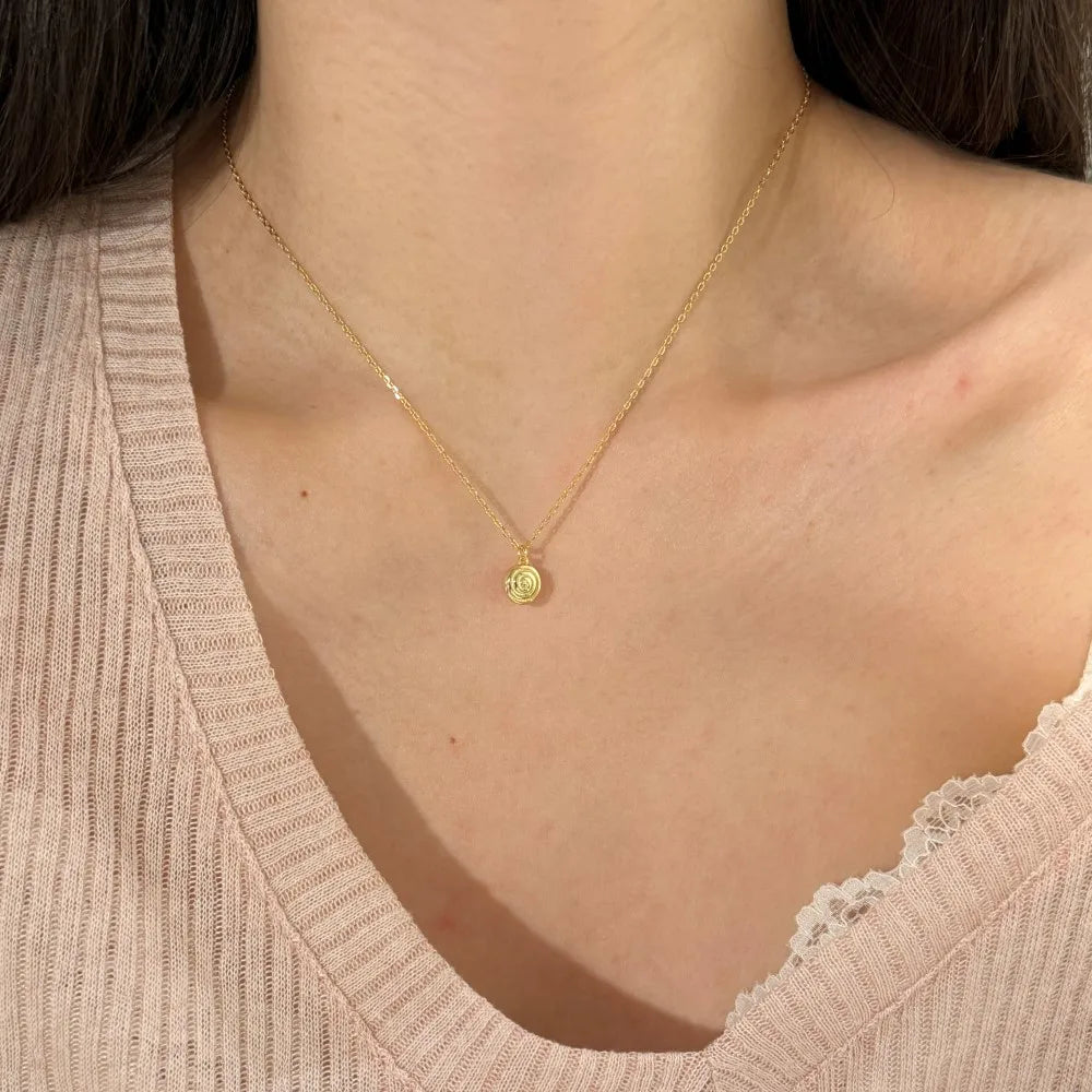 Silver Lollipop Pendant Necklace