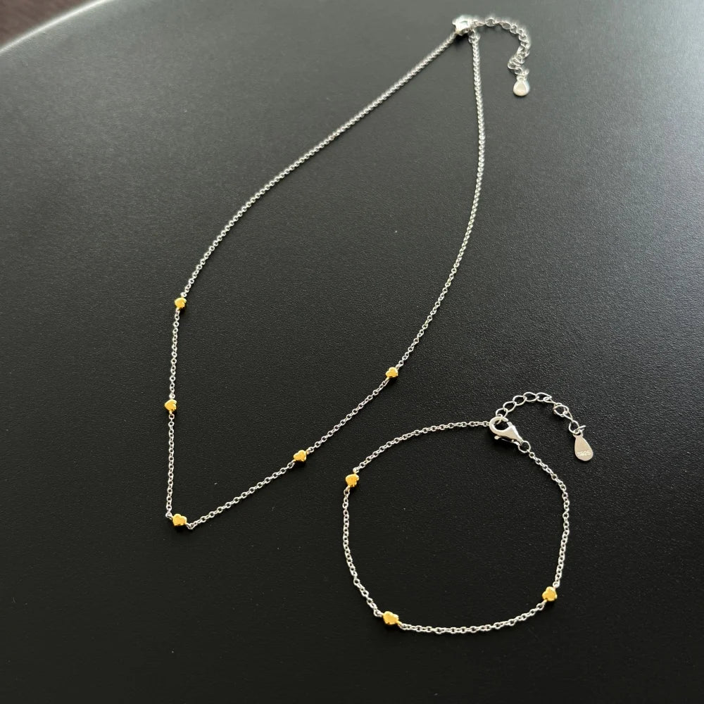 Silver Heart Chain Necklace