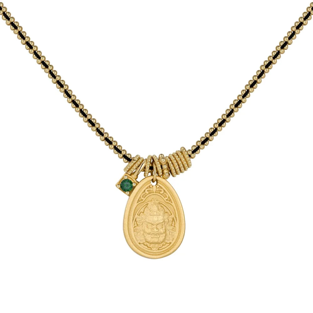 Silver Weaving Link Pendant Necklace