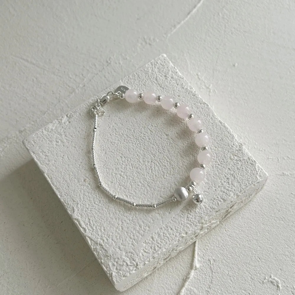 Silver Crystal Round Cut Multi Layer Bangles Beaded Bracelet