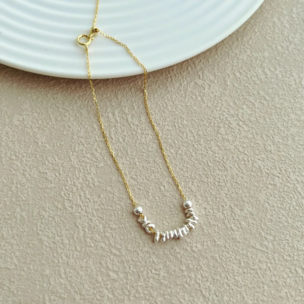 Silver Mesh Beaded Bracelet