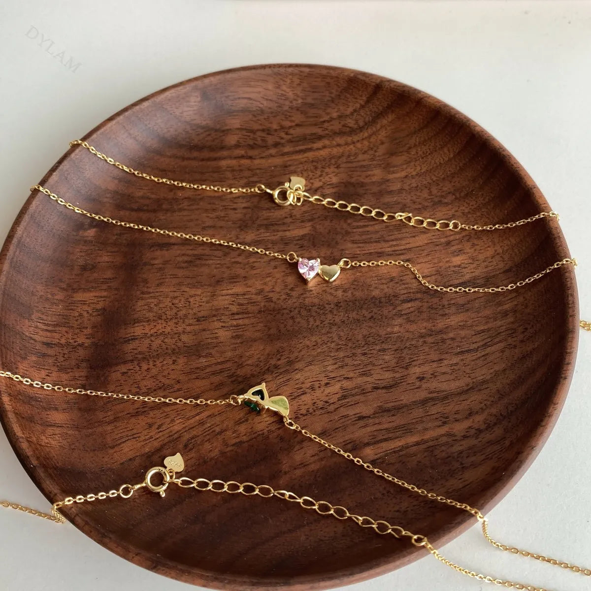 Silver Zircon Heart Cut Love Duel Pendant Necklace