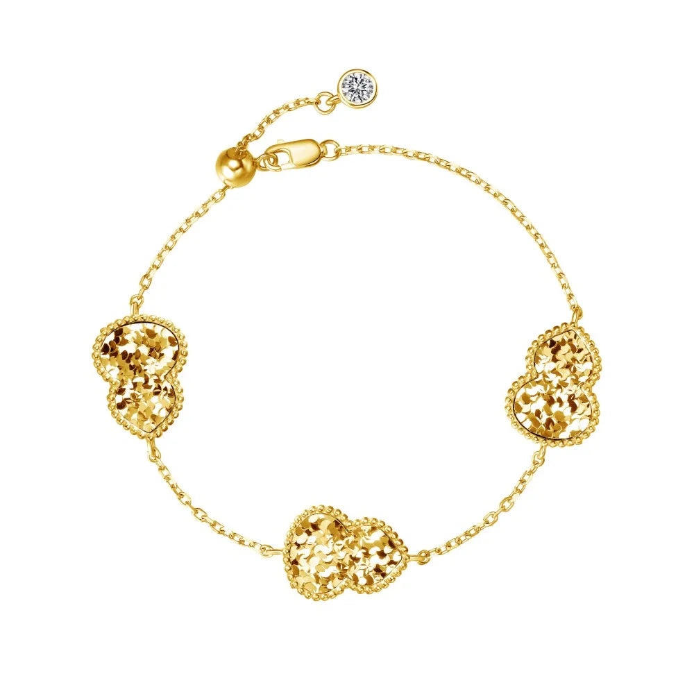 Silver Gourd Charm Bracelet