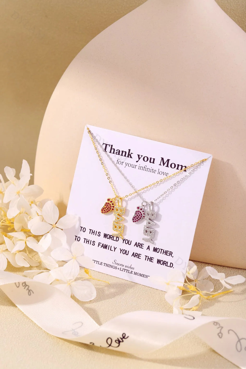 Silver Zircon Round Cut Child Pendant Necklace