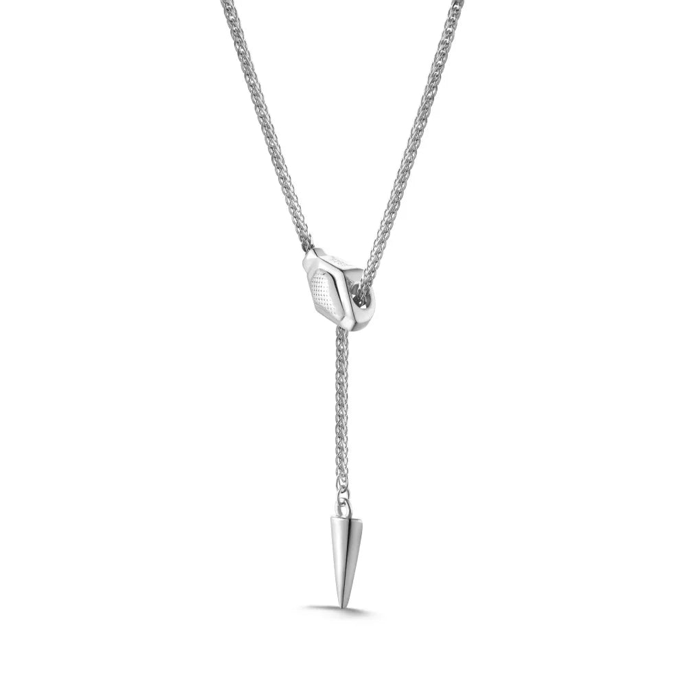 Silver Spear Chain Necklace