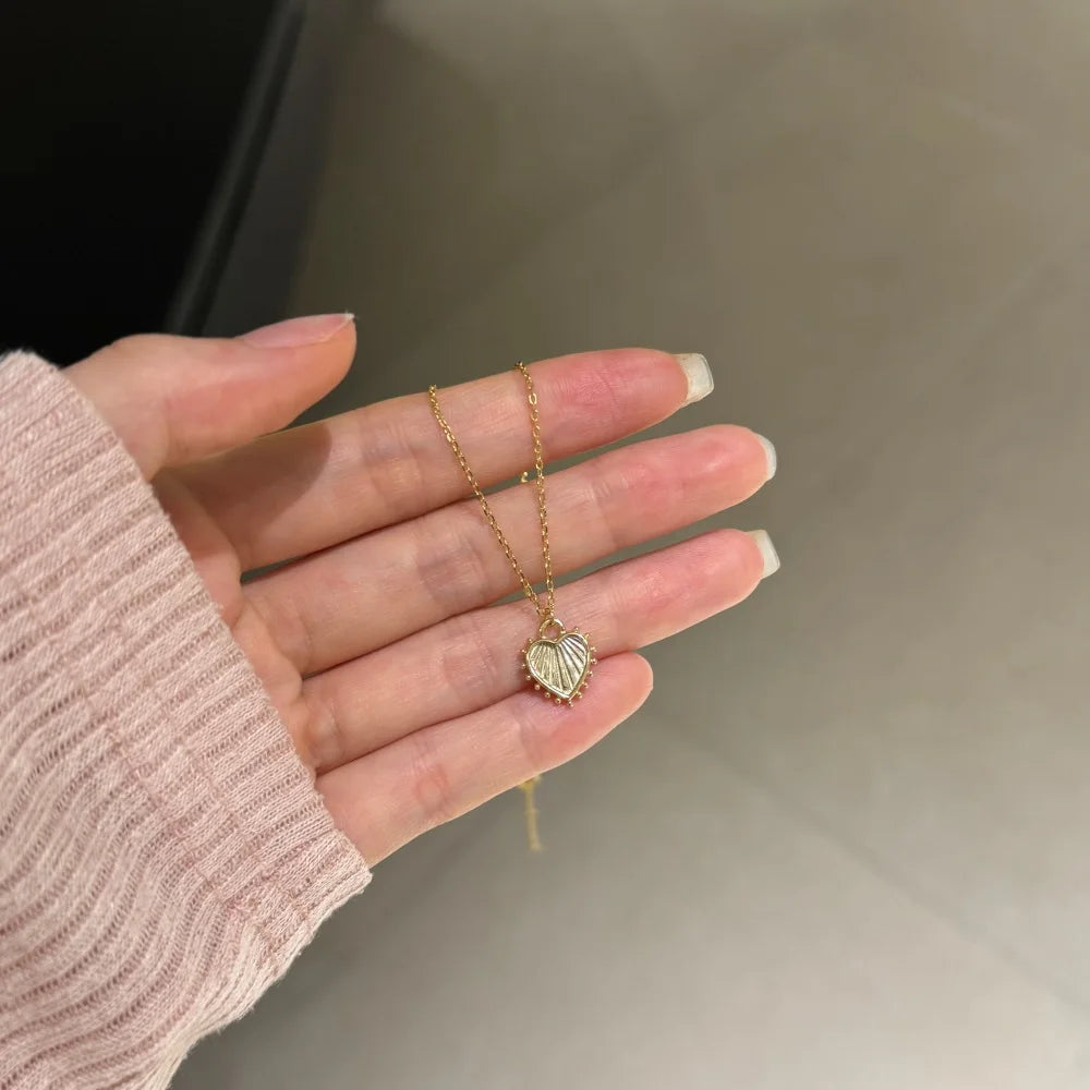 Silver Heart Pendant Necklace