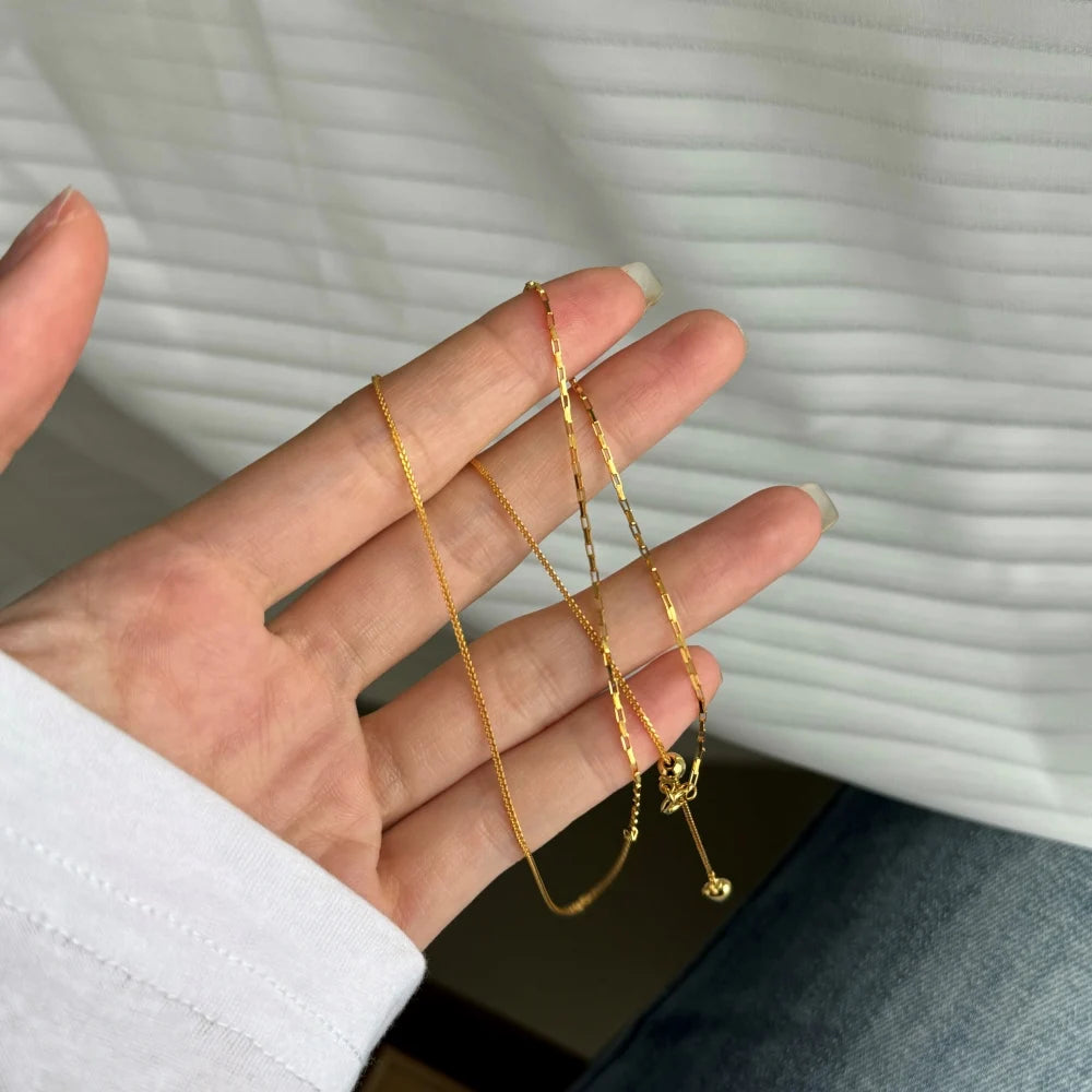 Silver Braided Chain Necklace