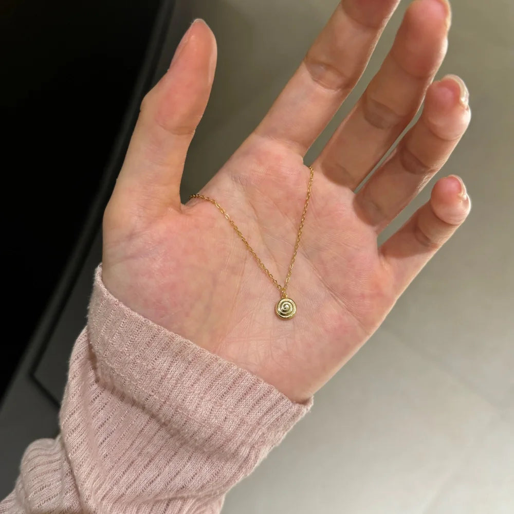 Silver Lollipop Pendant Necklace