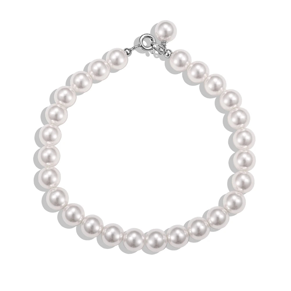 Silver Pearl Classic Beaded Bracelet