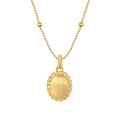 Silver Frame Pendant Necklace
