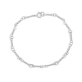 Silver Twin-Loop Chain Bracelet