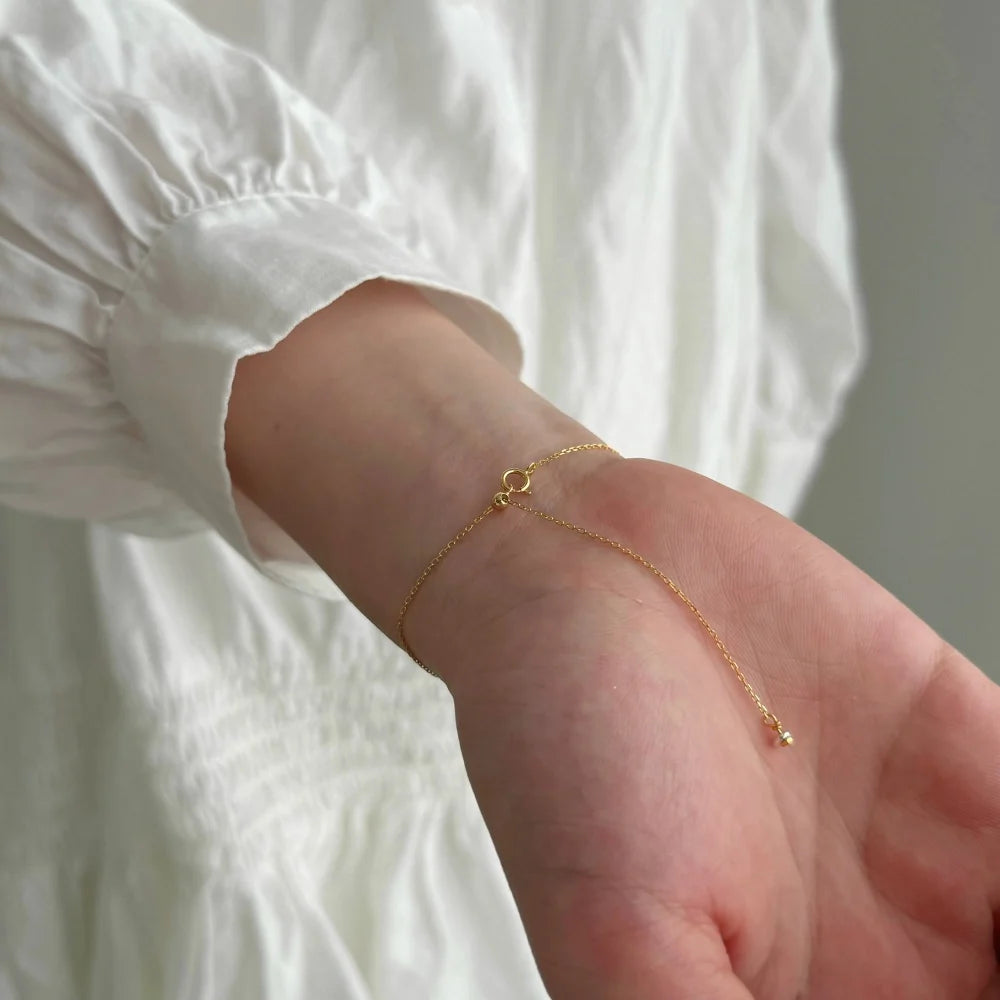 Silver Mesh Beaded Bracelet