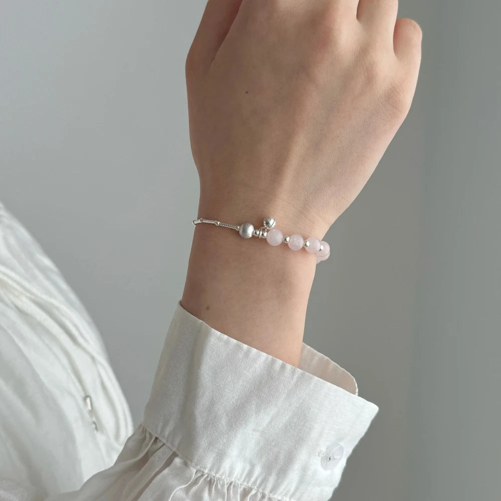 Silver Crystal Round Cut Multi Layer Bangles Beaded Bracelet