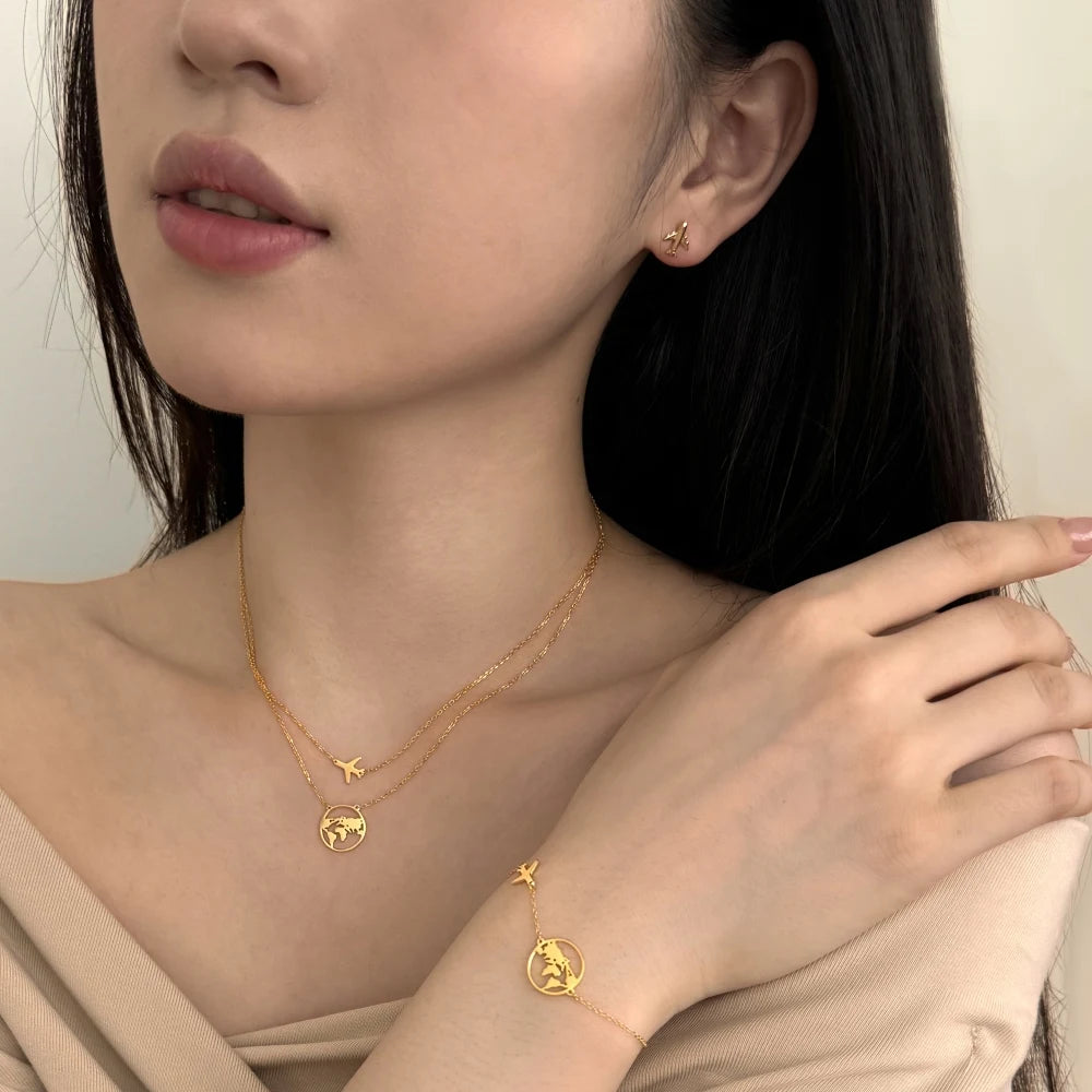 Silver Globe Chain Bracelet