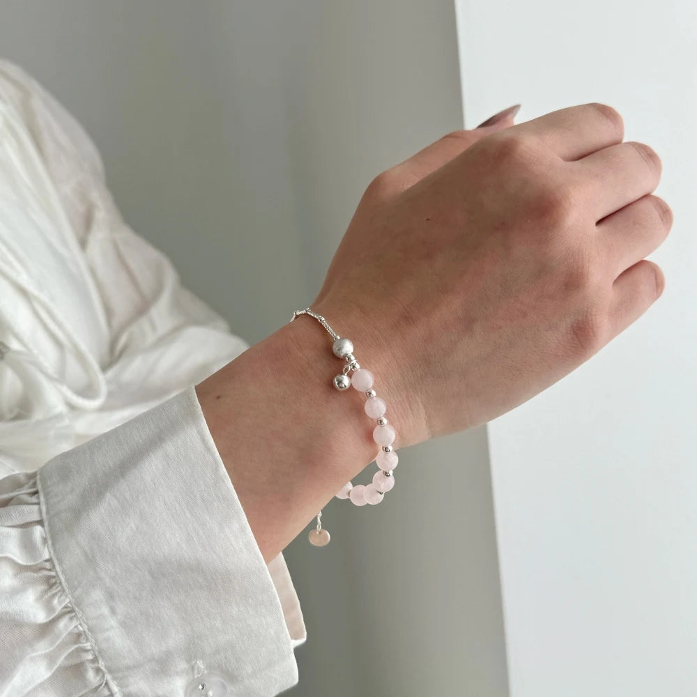 Silver Crystal Round Cut Multi Layer Bangles Beaded Bracelet