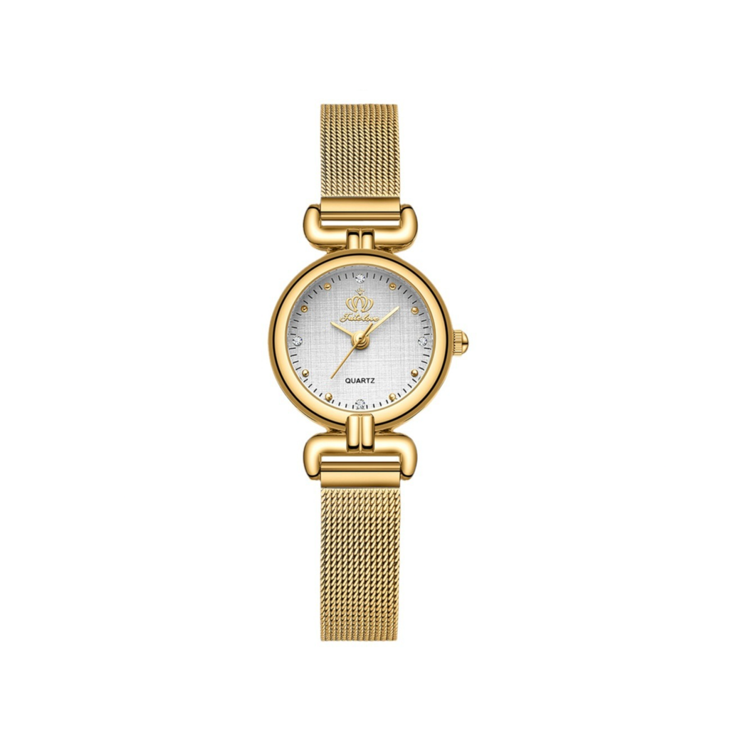 Stainless Steel Quartz Powered Classic Round Elegant Dress Watches