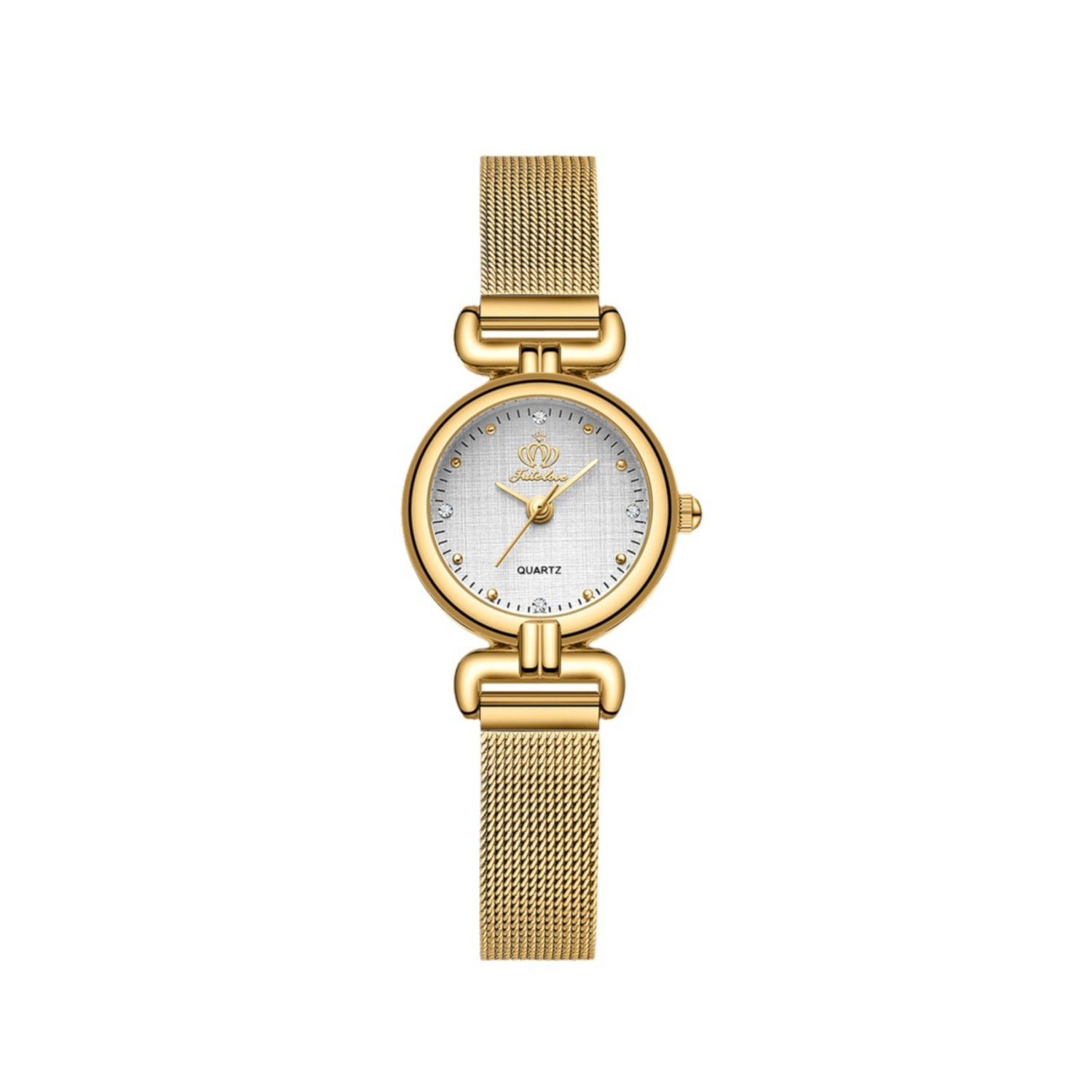 Stainless Steel Quartz Powered Classic Round Elegant Dress Watches