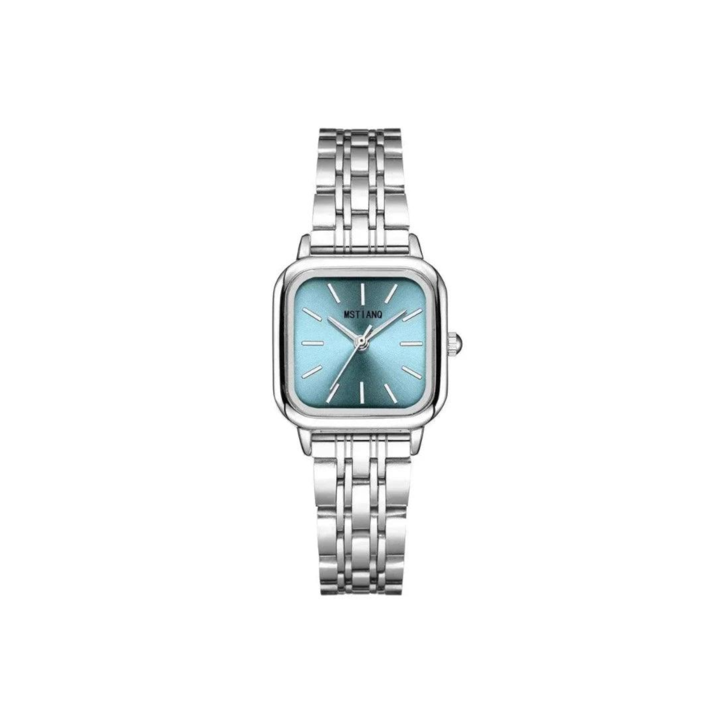 Stainless Steel Quartz Powered Minimal Square Dress Watches