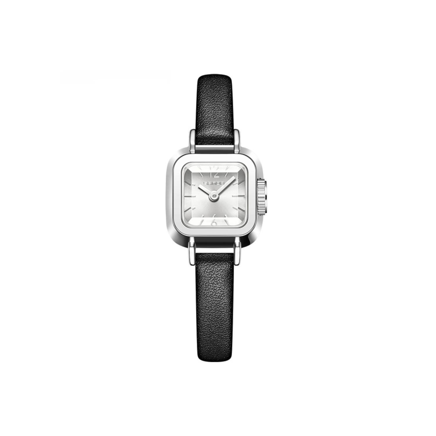 Stainless Steel Quartz Powered Petite Square Vintage Dress Watches