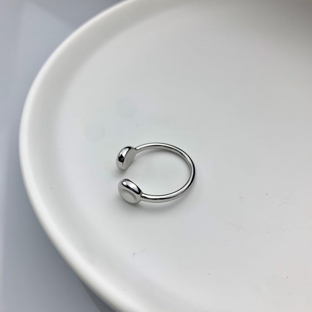 Silver Open Bypass Ring