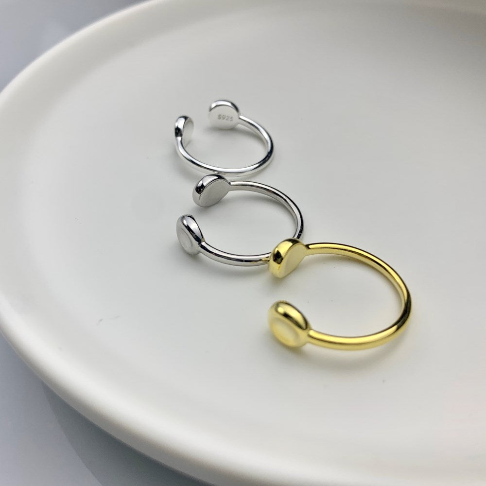 Silver Open Bypass Ring