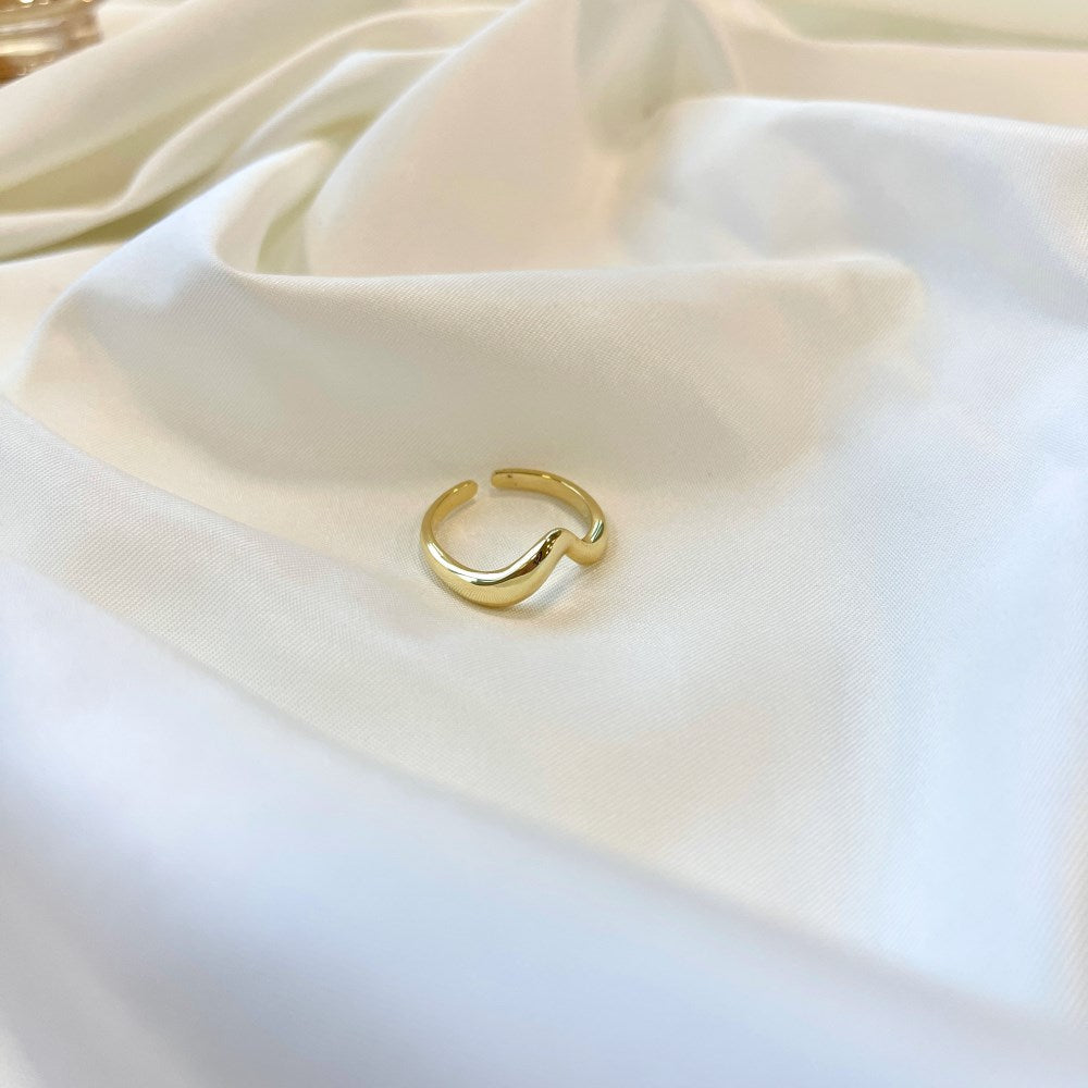 Silver Irregular 2 Connecting Crossover Ring