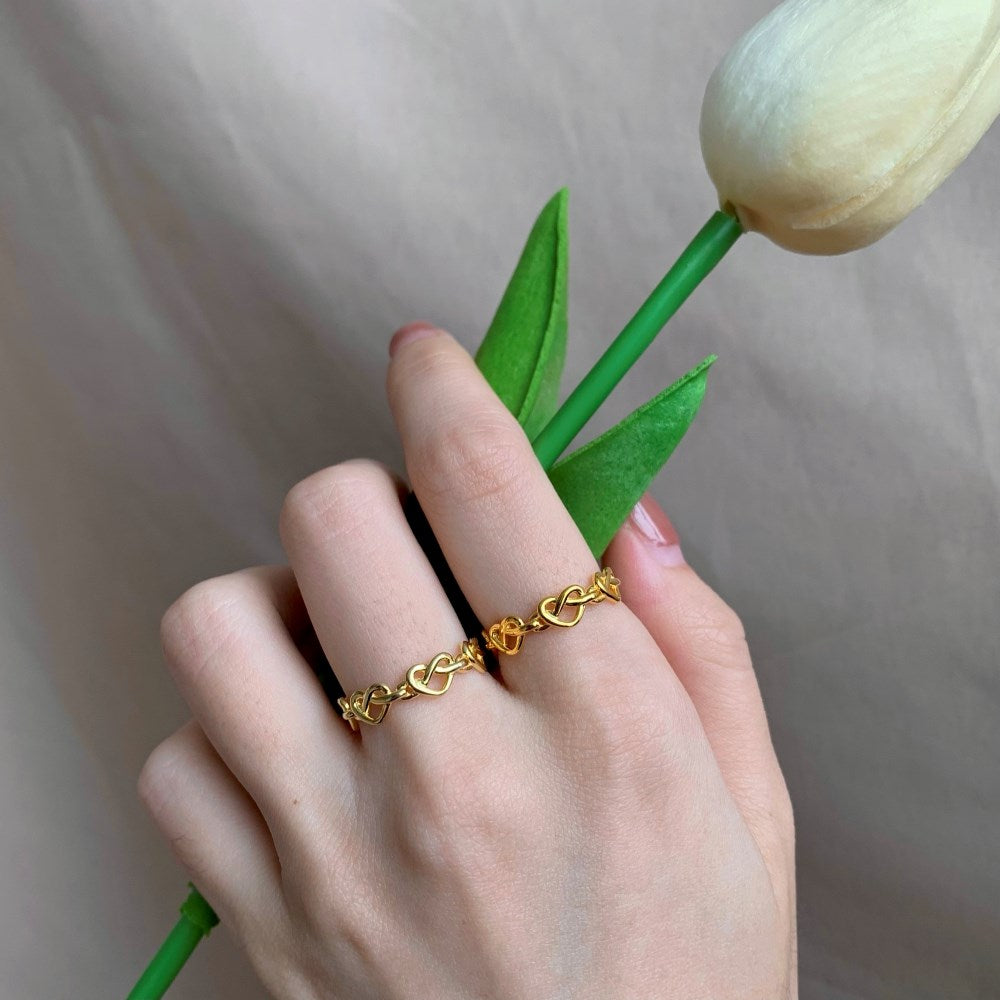 Silver Twisted Wrapped Dainty Ring