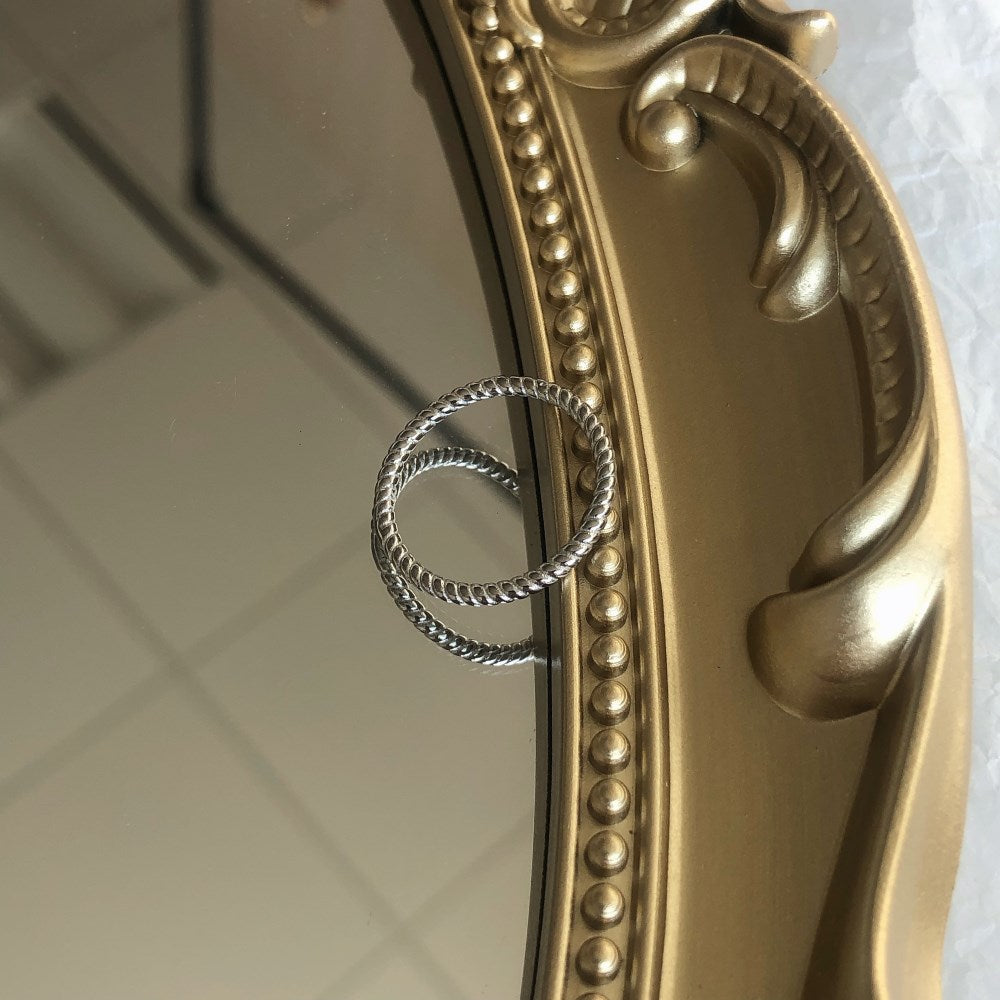 Silver Twisted Eternity Ring