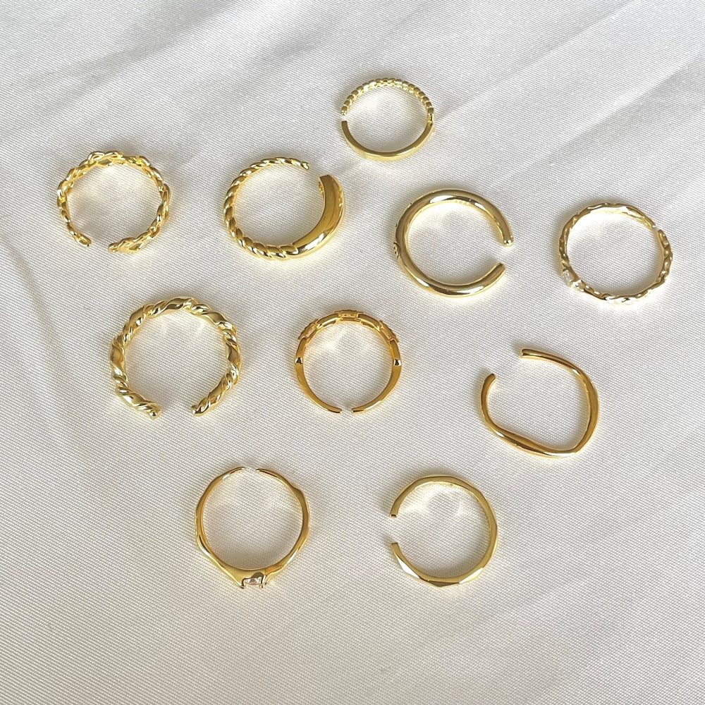 Silver Wrapped Cross Dainty Ring