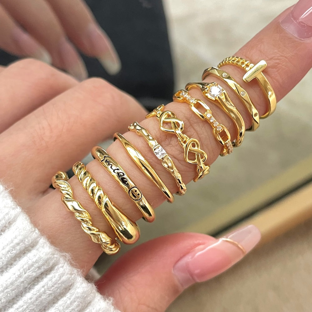 Silver Wrapped Cross Dainty Ring