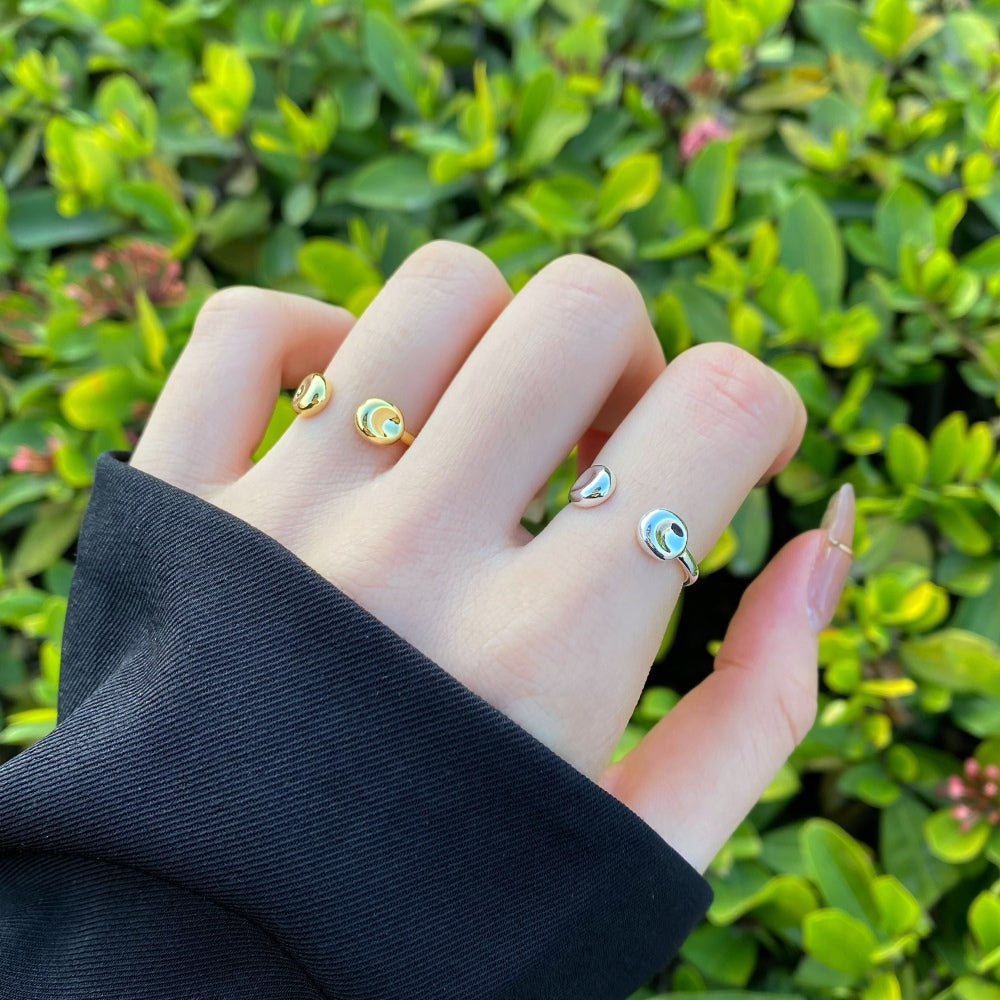 Silver Open Bypass Ring