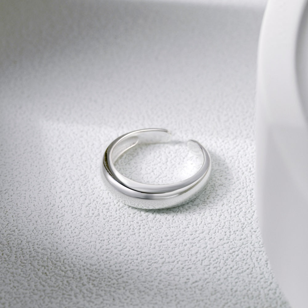 Silver Simple Dainty Ring