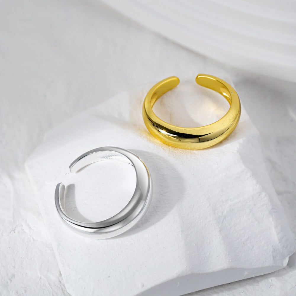 Silver Simple Dainty Ring