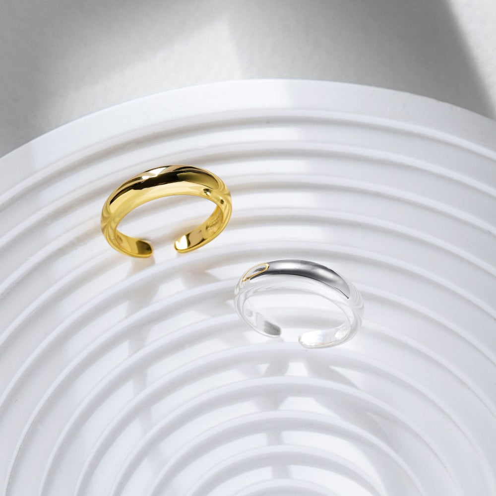 Silver Simple Dainty Ring