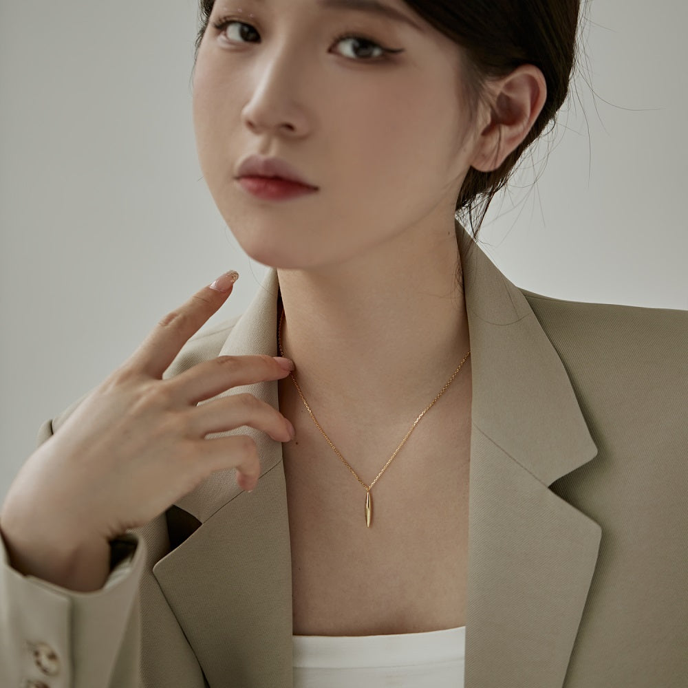 Silver Line Chain Necklace