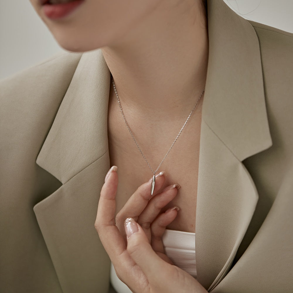 Silver Line Chain Necklace