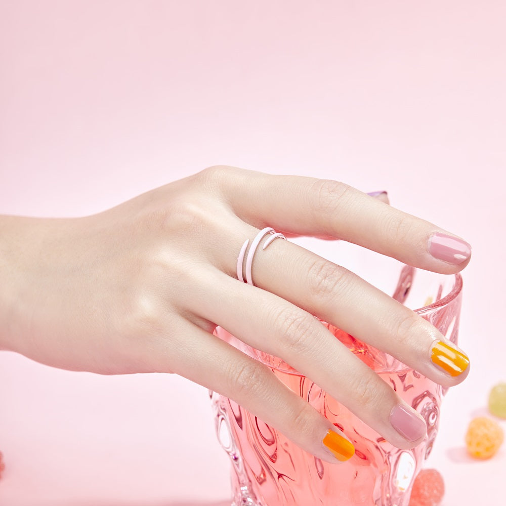 Silver Twisted Double Layer Bypass Ring