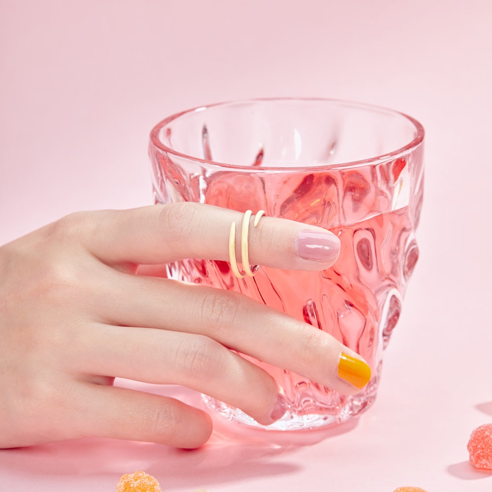 Silver Twisted Double Layer Bypass Ring