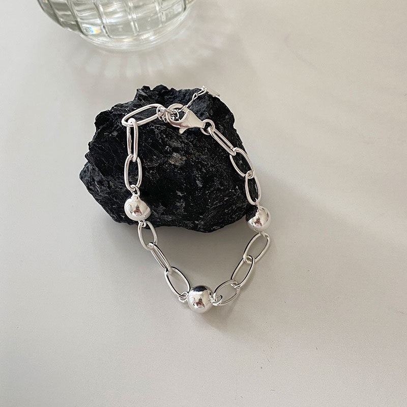 Silver Charm Chain Bracelet