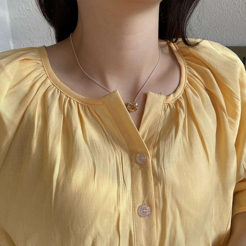 Silver Flower Pendant Necklace