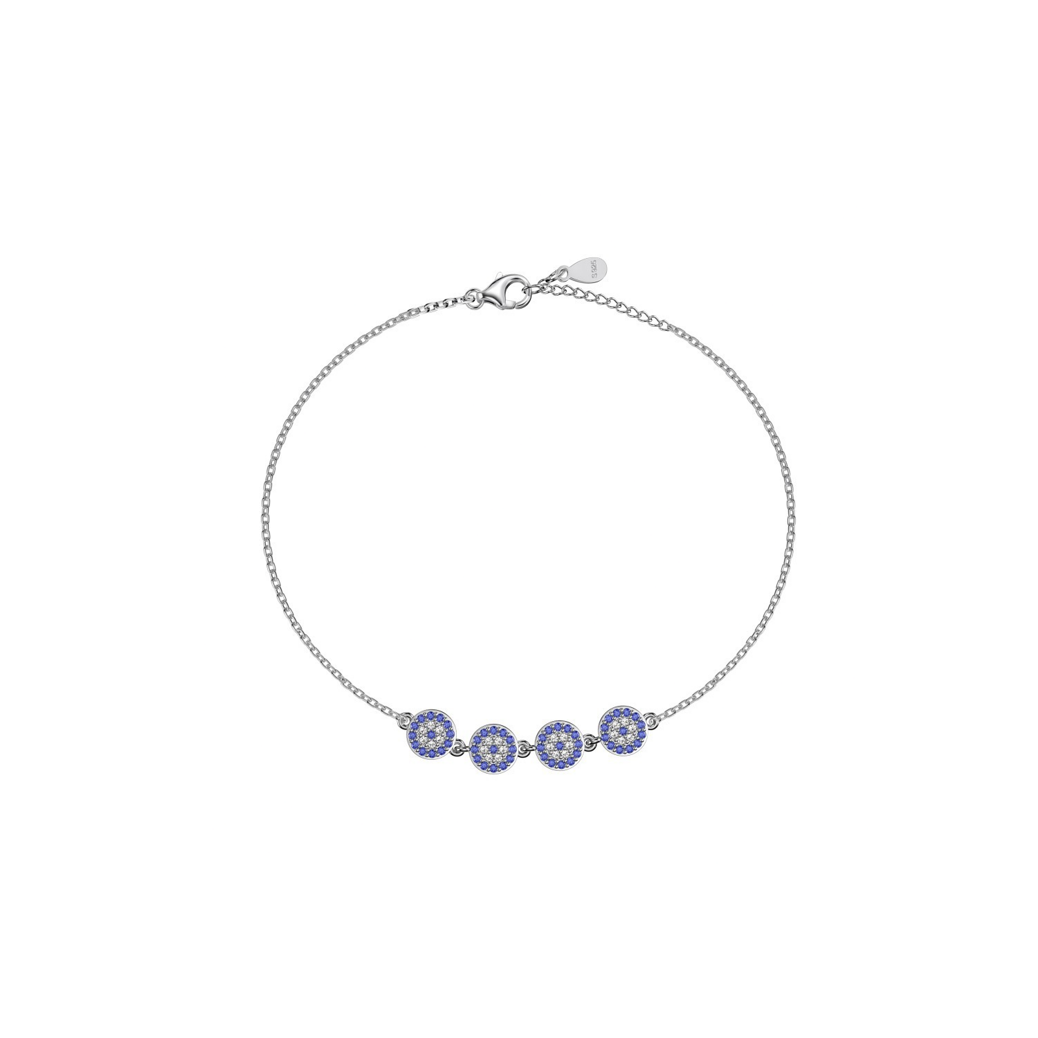 Silver Blue Zircon Bracelet