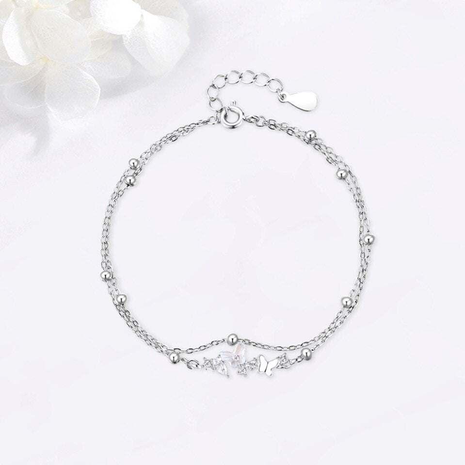 Silver Butterfly Bracelet