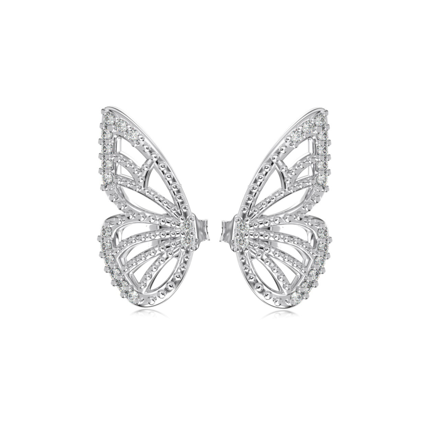 Silver Butterfly Earrings