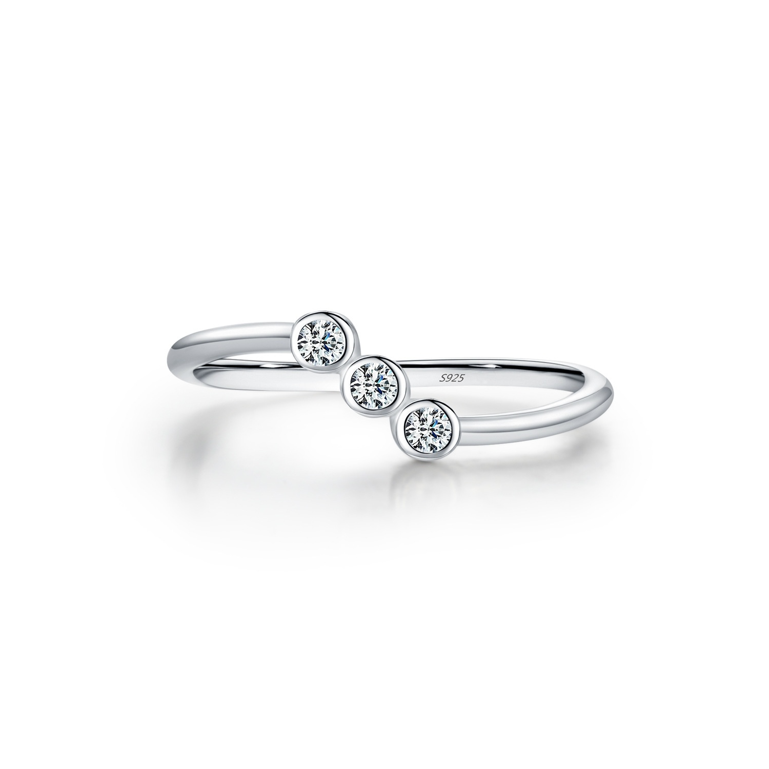 Silver Diamond Ring