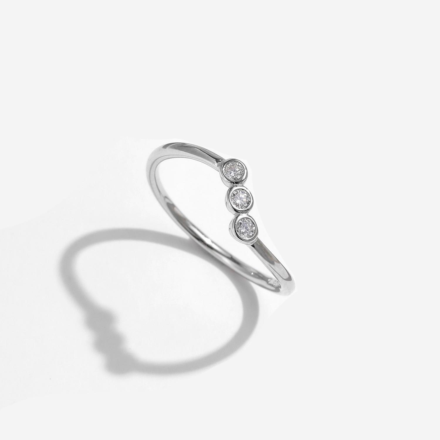 Silver Diamond Ring