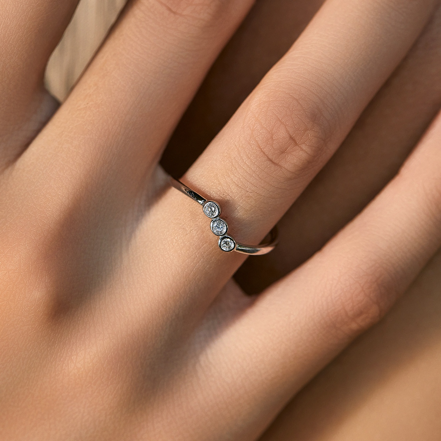 Silver Diamond Ring