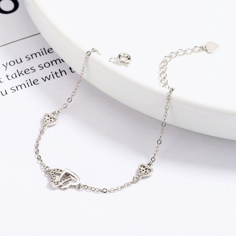 Silver Heart Bracelet