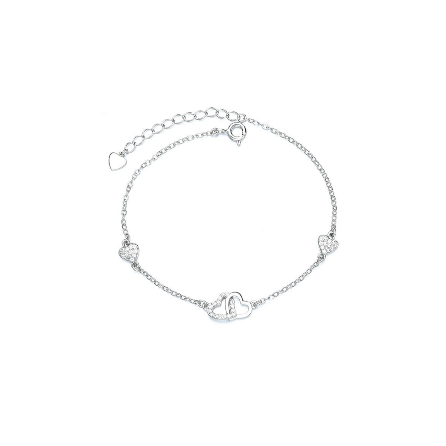 Silver Heart Bracelet