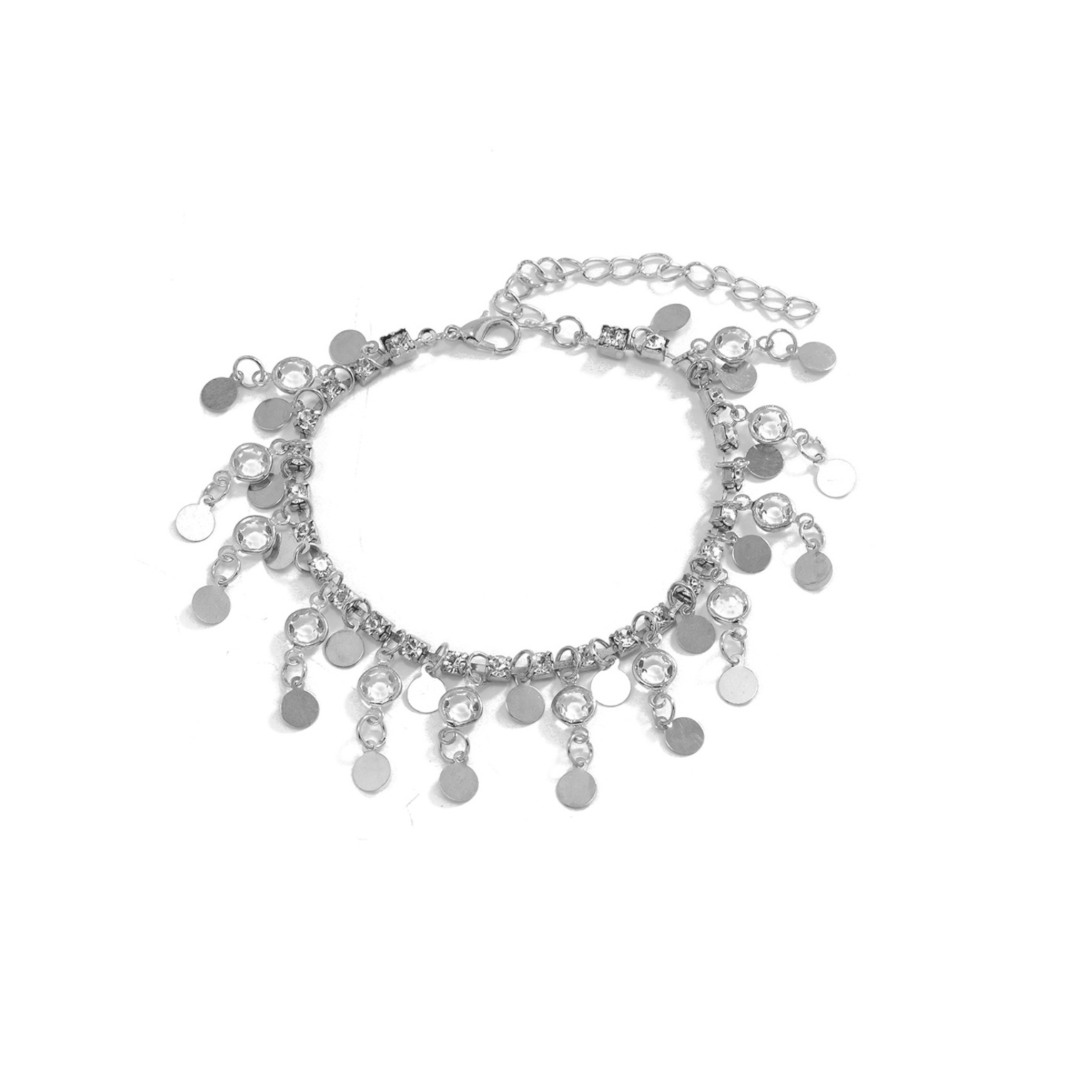 Silver Rings Anklet