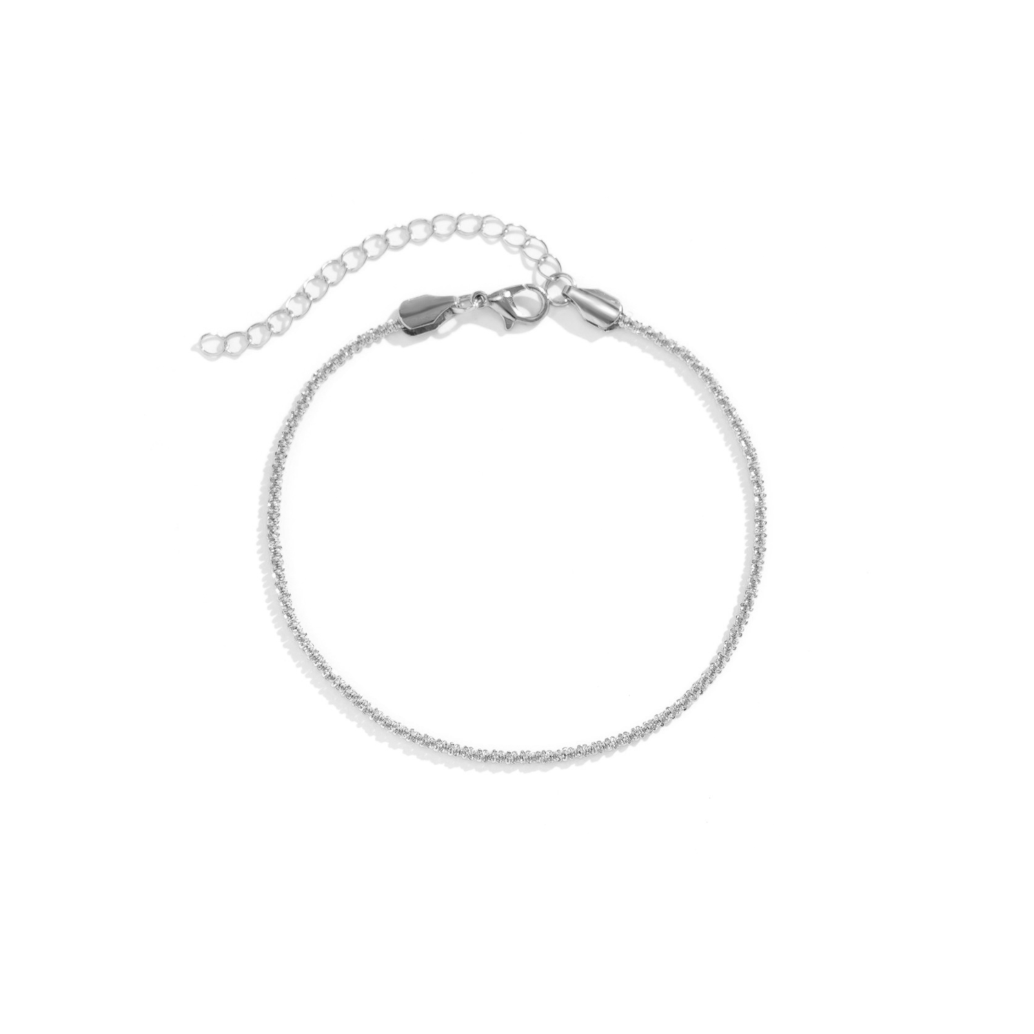 Silver Slim Chain Anklet